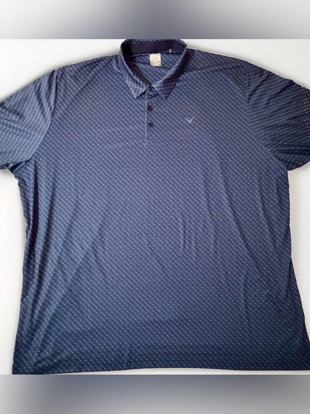 Callaway Polo Shirt Mens 5XLT Tall Opti-Dri Swing Tech Performance Stretch Blue
